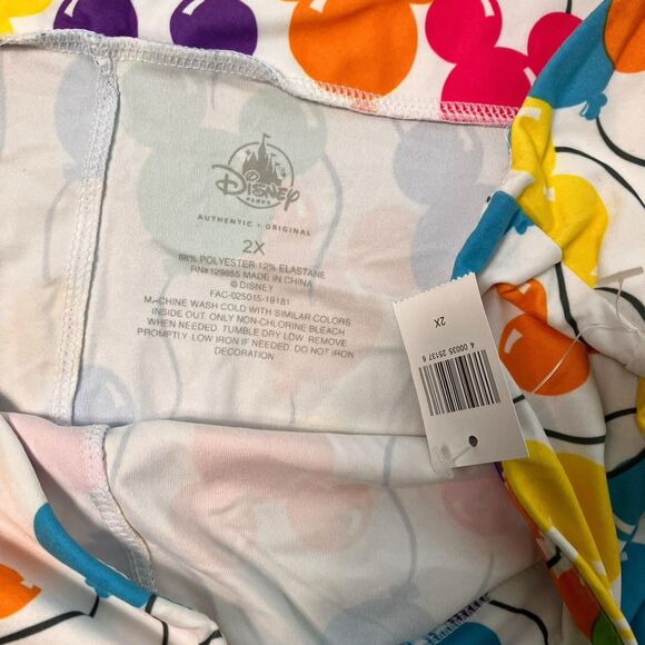 Disney Parks Leggings WMNS 2X Rainbow Mickey Mouse Balloon Ear Exclusive Novelty - Picture 4 of 8